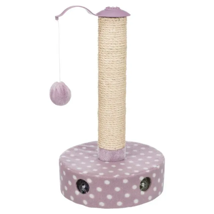 Hauptproduktbild JUNIOR škrabadlo pro koťata o 26 cm/ 47 cm, fleece/sisal, světlá lila