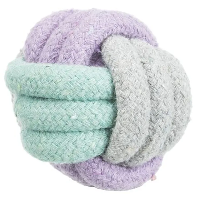 Hauptproduktbild JUNIOR uzlový míč, bavlněné lano, o 9 cm