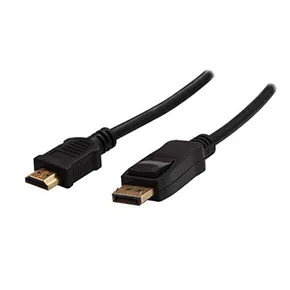 Video-Kabel Kabel DisplayPort M - HDMI M, 5m, schwarz, Logo, Blister