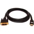 Weiteres Produktbild Video-Kabel DVI (18+1) M - HDMI M, 2m, goldene Konnektoren, schwarz, Logo, Blister