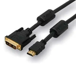 Video-Kabel DVI (18+1) M - HDMI M, 3m, schwarz, Logo, Blister