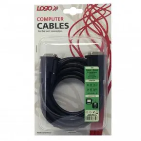 Video-Kabel DVI (24+1) M - DVI (24+1) M, Dual Link, 3m, geschirmt, schwarz, Logo, Blister