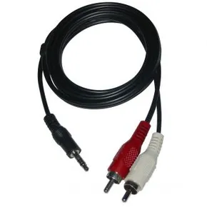 Kabel Jack (3,5mm) M- Cinch 2x M, 3m, schwarz