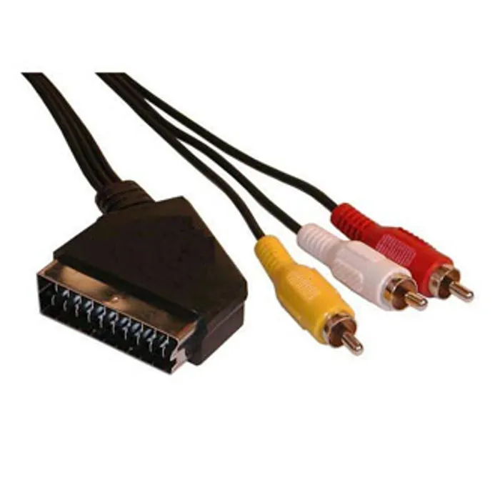 Hauptproduktbild Kabel SCART M- Cinch 3x M, SCART-CINCH, 3m, černá