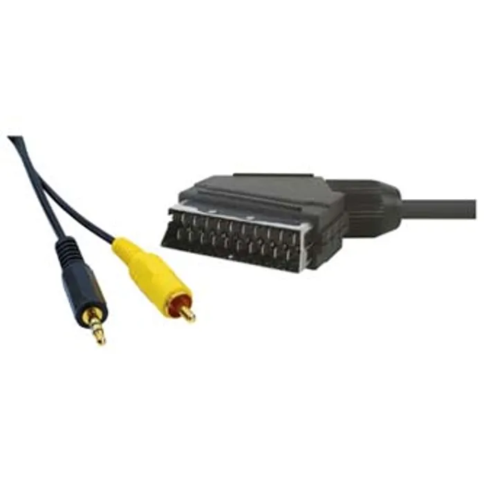 Hauptproduktbild Kabel Scart M- Cinch + Jack (3,5mm) M, 1.5m, černá
