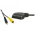 Kabel Scart M- Cinch + Jack (3,5mm) M, 5m, schwarz