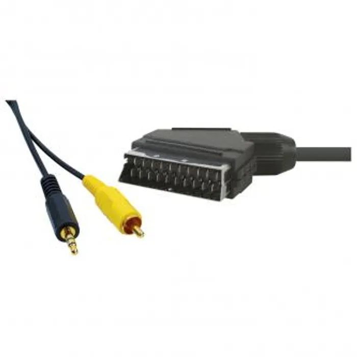 Hauptproduktbild Kabel Scart M- Cinch + Jack (3,5mm) M, 5m, černá
