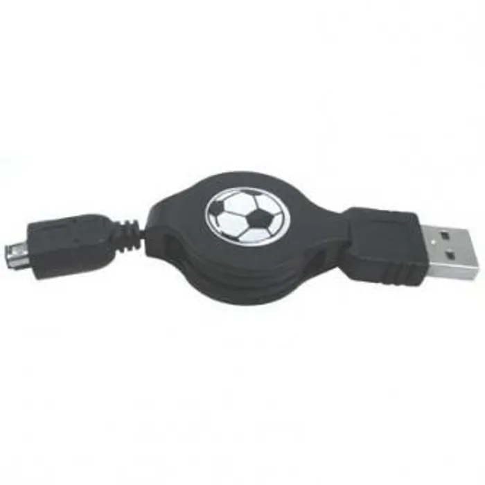 Hauptproduktbild Kabel USB (1.1), USB A M- 4 pin M, 0.7m, černý, Logo, HIROSE