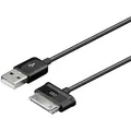 USB-Kabel (2.0), USB A zu 30-polig (Samsung) M, 1,2 m, schwarz, für Samsung-Tablets