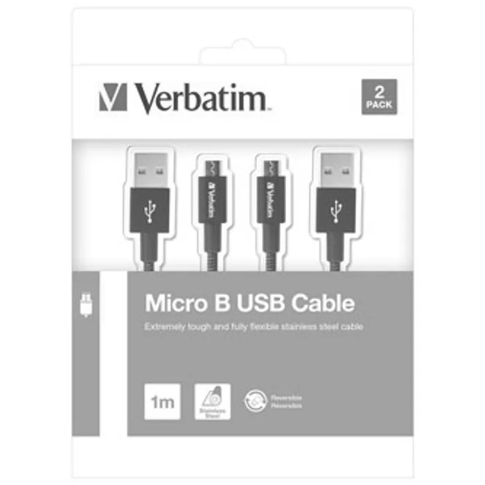 Hauptproduktbild Kabel USB (2.0), USB A M reversible- USB micro M reversible, 1m, reversible, 3 černý, Ve