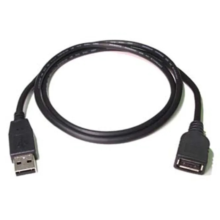 Hauptproduktbild Kabel USB (2.0), USB A M- USB A F, 0.3m, černý/bílý