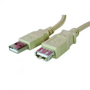 (2.0), USB A M - USB A F, 1.8m, schwarz, Logo, Blister