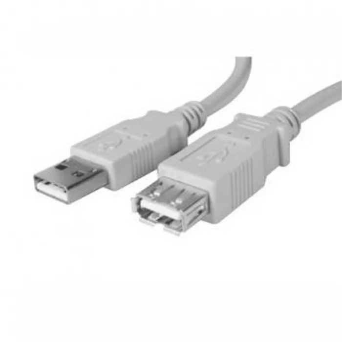Hauptproduktbild Kabel USB (2.0), USB A M- USB A F, 3m, šedý, Logo