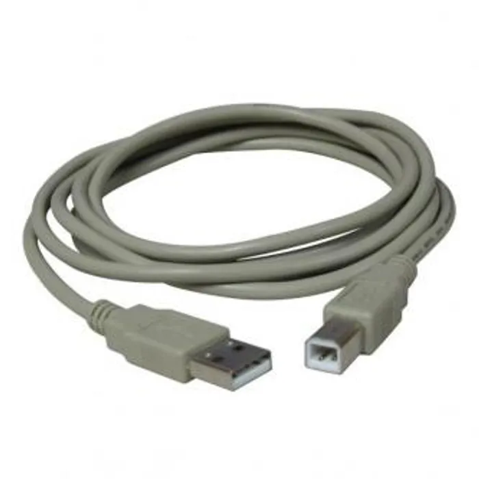 Hauptproduktbild Kabel USB (2.0), USB A M- USB B M, 3m, šedý, Logo, blistr