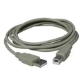 USB-Kabel (2.0), USB A M- USB B M, 5 m, grau, Logo