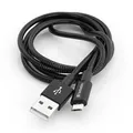 Weiteres Produktbild USB Kabel (2.0), USB A M - microUSB M, 1m, reversible, schwarz, Verbatim, Box, 48863