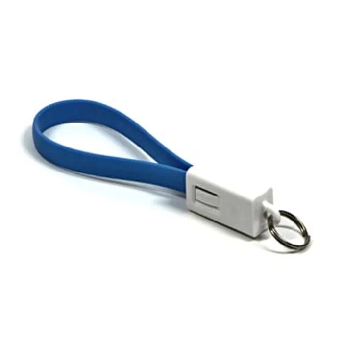 Hauptproduktbild Kabel USB (2.0), USB A M- USB micro M, 0.2m, modrý, klíčenka