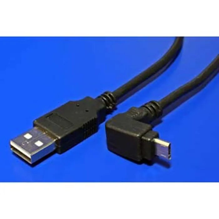 Hauptproduktbild Kabel USB (2.0), USB A M- USB micro M, 1.8m, lomený 90°, černý