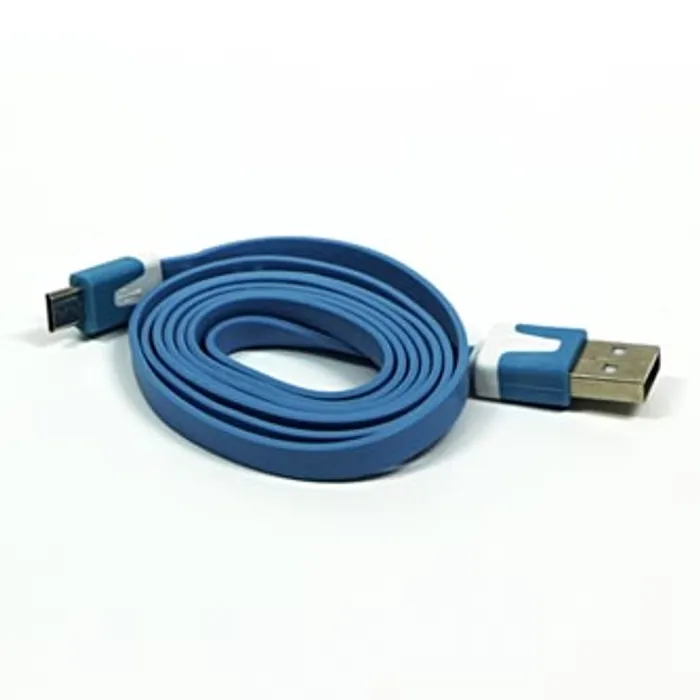 Hauptproduktbild Kabel USB (2.0), USB A M- USB micro M, 1m, plochý, modrý