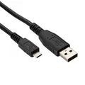 USB-Kabel (2.0), USB A M- USB micro M, 3m, schwarz