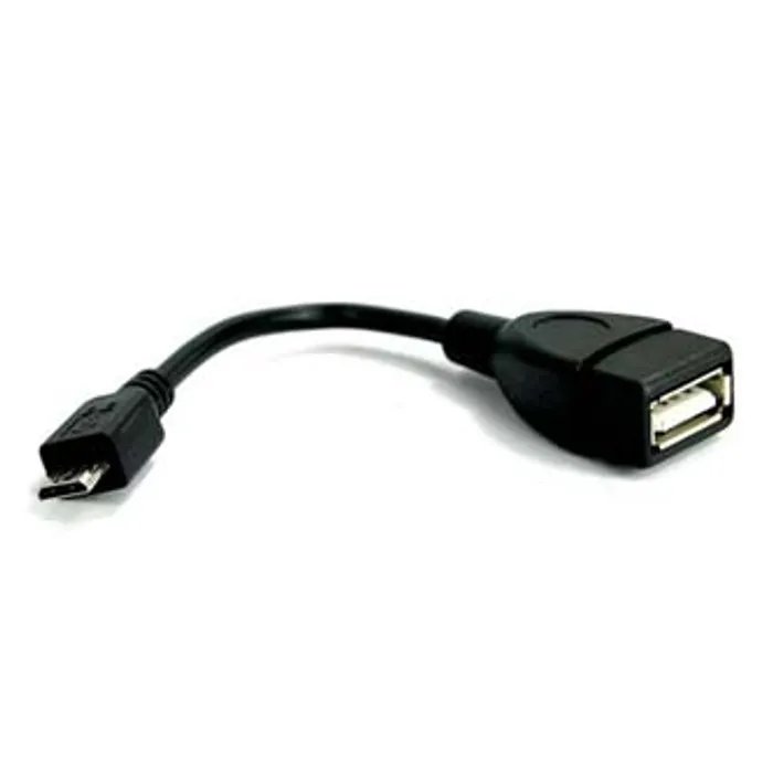 Hauptproduktbild Kabel USB (2.0), USB micro OTG M- USB A OTG F, 0.15m, černý