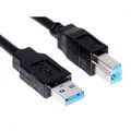 USB-Kabel (3.0), USB A M- USB B M, 1.8m, schwarz