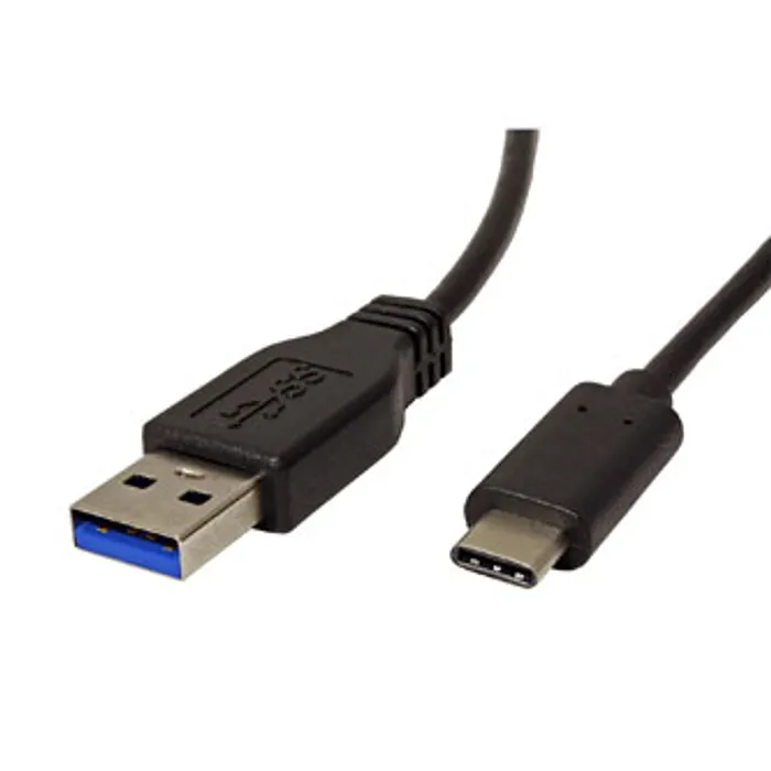 Hauptproduktbild Kabel USB (3.1), USB A M- USB C M, 1m, kulatý, černý, plastic bag