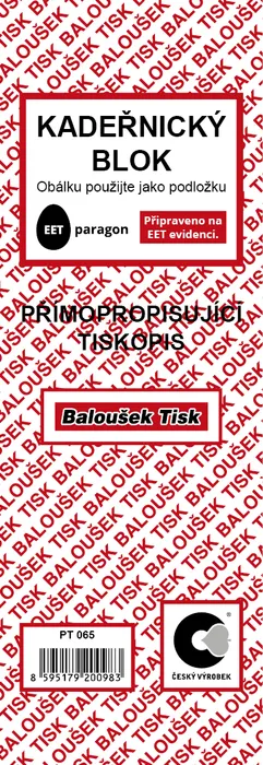 Hauptproduktbild Kadeřnický blok PT065