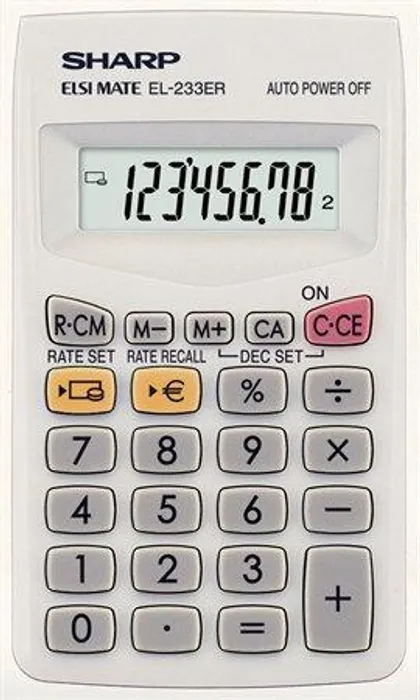 Hauptproduktbild Kalkulačka kapesní "EL-233ER", 8místný displej, SHARP