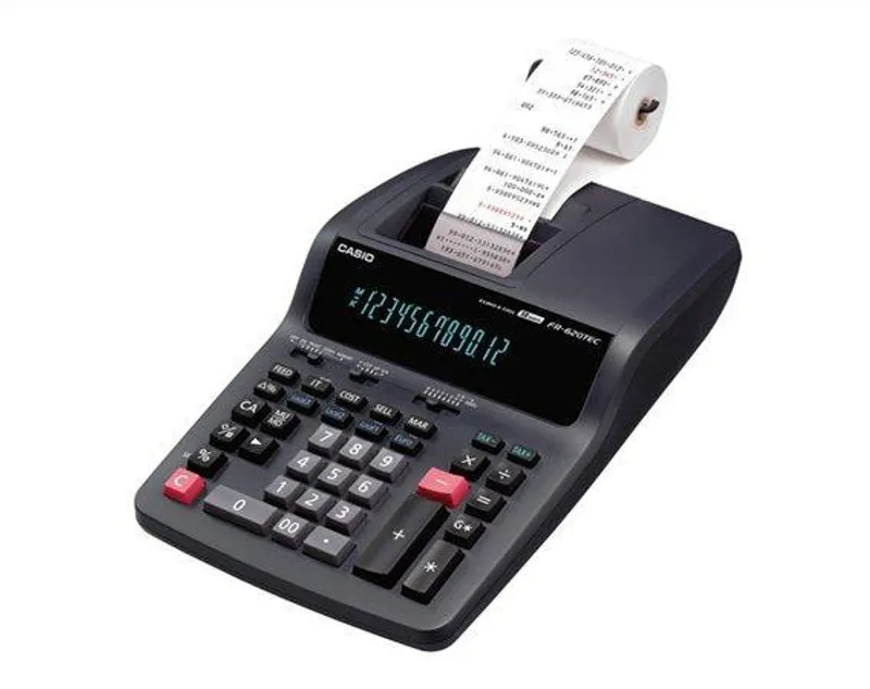 Hauptproduktbild Kalkulačka s tiskem, 12místný diplej, 2 barvy tisku, CASIO "DR-620"