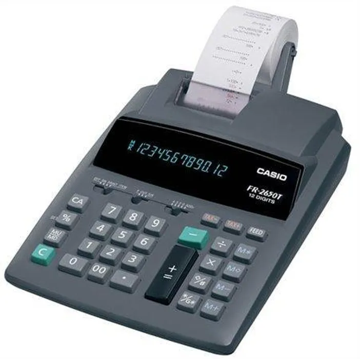 Hauptproduktbild Kalkulačka s tiskem, 12místný diplej, 2 barvy tisku, CASIO "FR-2650"