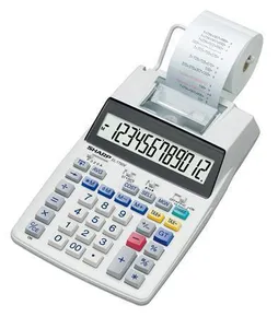 Taschenrechner mit 1750V-Aufdruck, 12-stellige Anzeige, 2-Farben-Aufdruck, SHARP