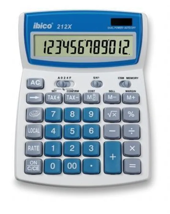 Hauptproduktbild Kalkulačka, stolní, 12místný displej, IBICO "212X"