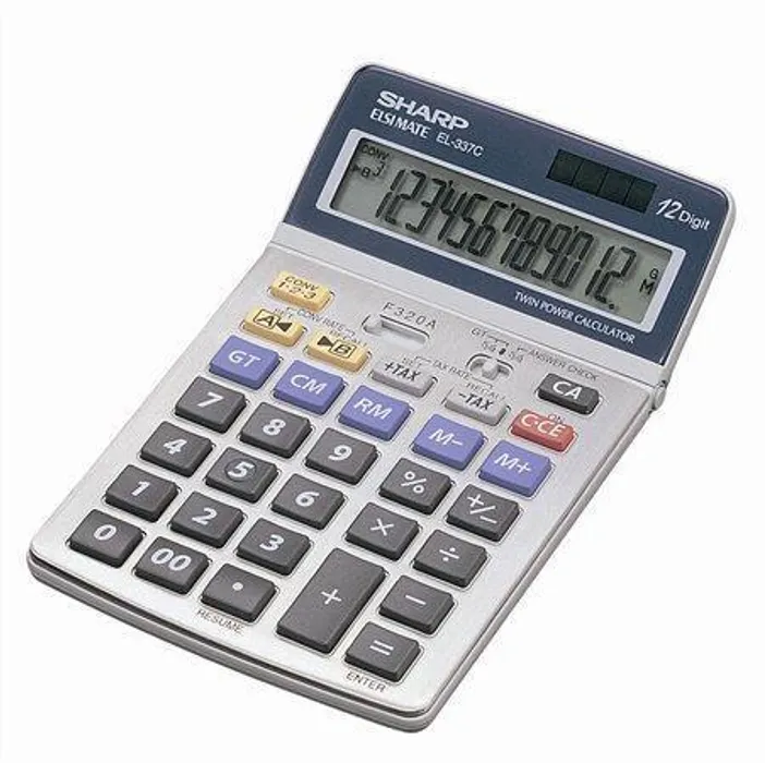 Hauptproduktbild Kalkulačka, stolní, 12místný displej, SHARP "EL-337"