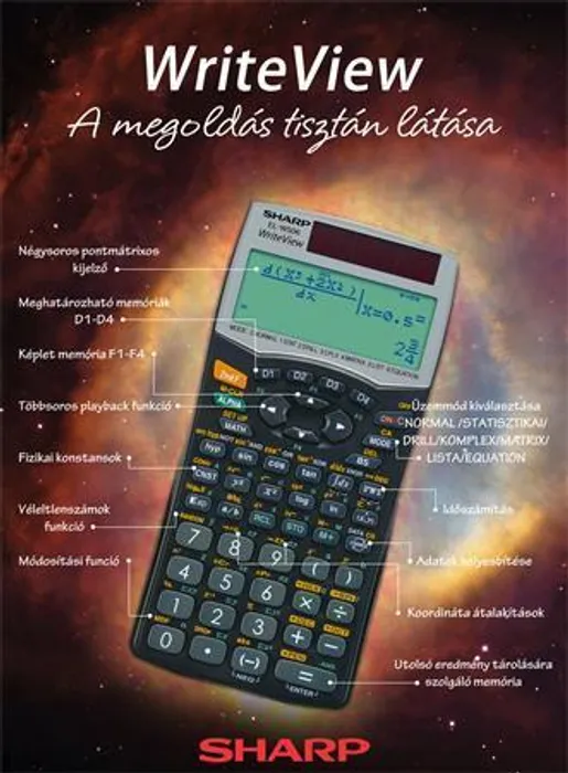 Hauptproduktbild Kalkulačka vědecká, 556 funkcí, SHARP "EL-W506"