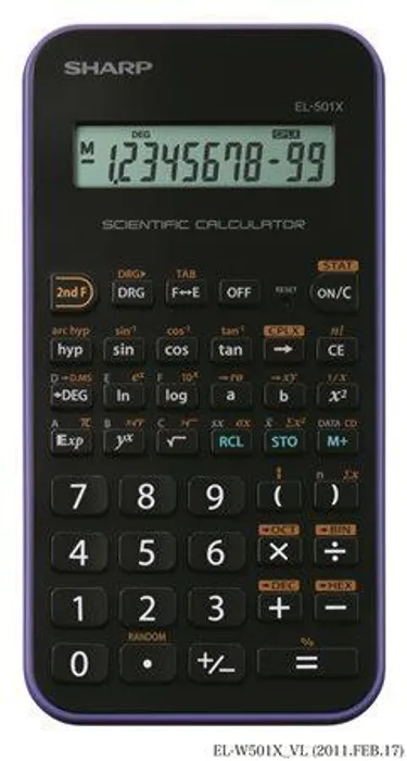 Hauptproduktbild Kalkulačka vědecká "EL-501XVL", 131 funkcí, SHARP