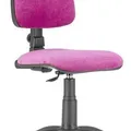 Weiteres Produktbild Bürostuhl "Bora", schwarze Basis, Stoffbezug, lila