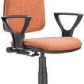 Weiteres Produktbild Bürostuhl "Megane", terrakotta, schwarzes Kreuz