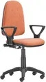 Bürostuhl "Megane", terrakotta, schwarzes Kreuz
