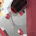 Weiteres Produktbild Bestecktasche rot mit weißer Serviette [125 Stück]