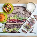 Weiteres Produktbild Hamburgerbestecktasche mit weißer Serviette [125 Stück]