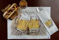 Weiteres Produktbild Neu Bierbestecktasche mit weißer Serviette [125 Stück]
