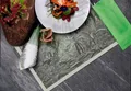 Weiteres Produktbild Bestecktasche grün mit weißer Serviette [125 Stück]