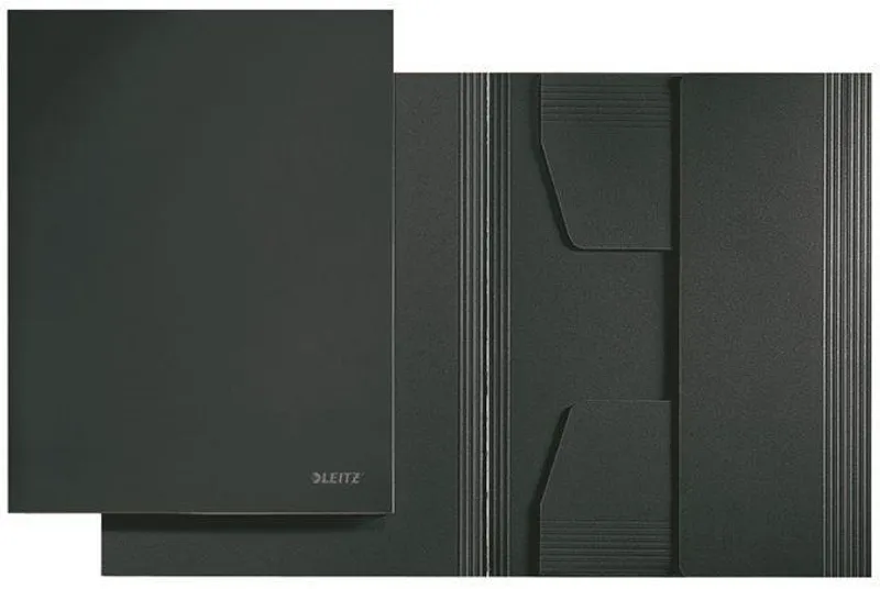 Hauptproduktbild Kartonové desky na spisy, 3 chlopně, A4, LEITZ, černé