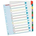 Esselte Mylar-Kartonregister mit wiederbeschreibbarem Deckblatt, A4 Maxi, gemischte Farben