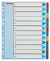 Esselte Mylar-Kartonregister mit wiederbeschreibbarem Deckblatt, A4 Maxi, gemischte Farben