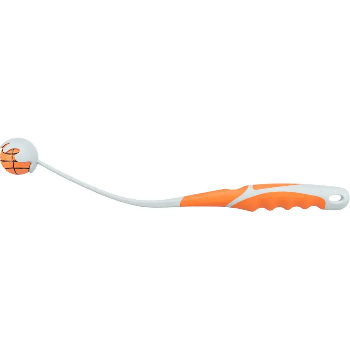 Hauptproduktbild Katapult gum.rukojeť s mech.míčem, střední 4,5cm/40cm TRIXIE