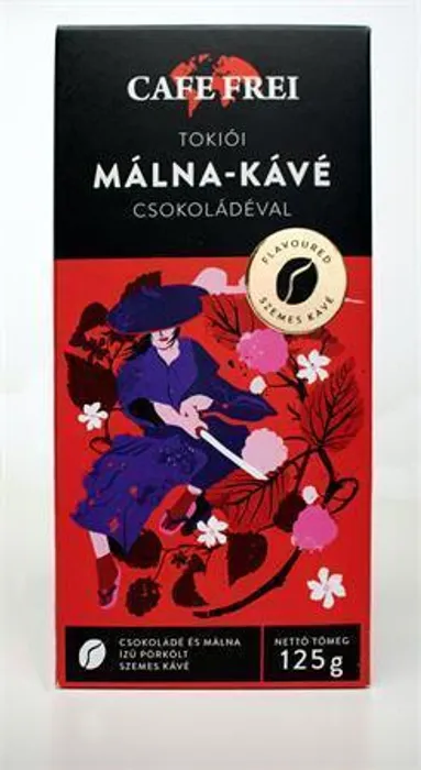Hauptproduktbild Káva "Tokijská čokoládovo-malinová", pražená, zrnková, 125 g, CAFE FREI