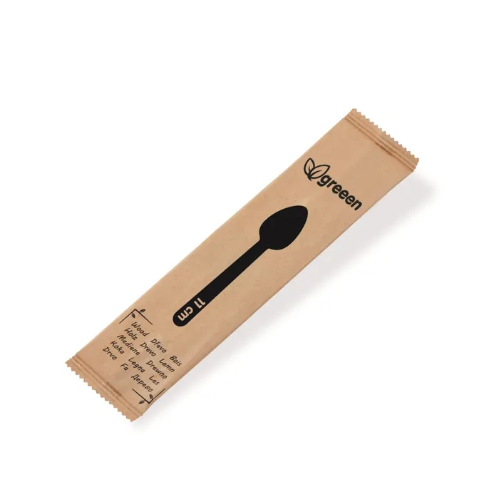 Hauptproduktbild Kávová lžička dřevěná 11cm jednotlivě balená [100 ks]