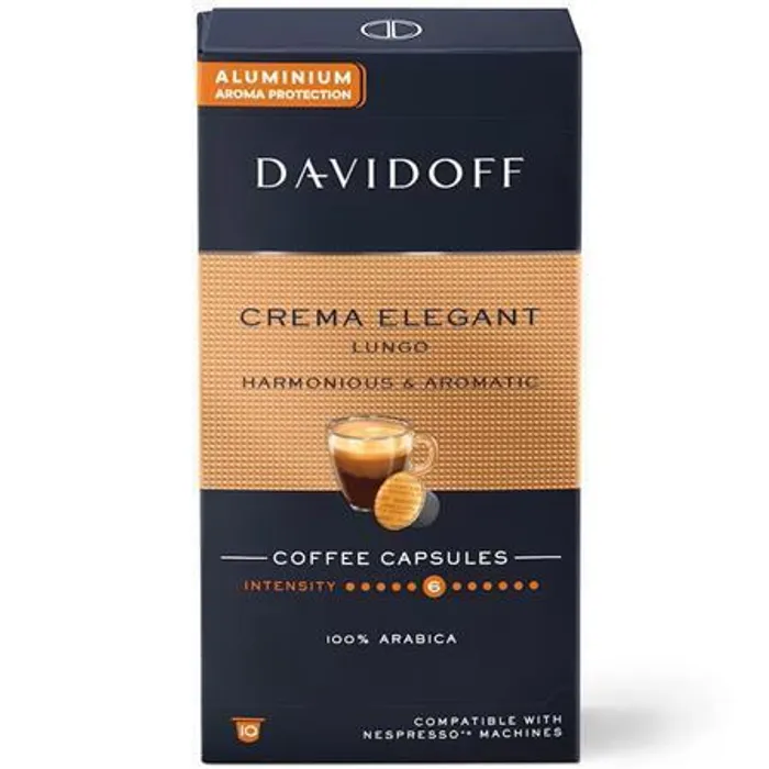 Hauptproduktbild Kávové kapsle "Crema Elegant Lungo", 10 ks, DAVIDOFF 522672